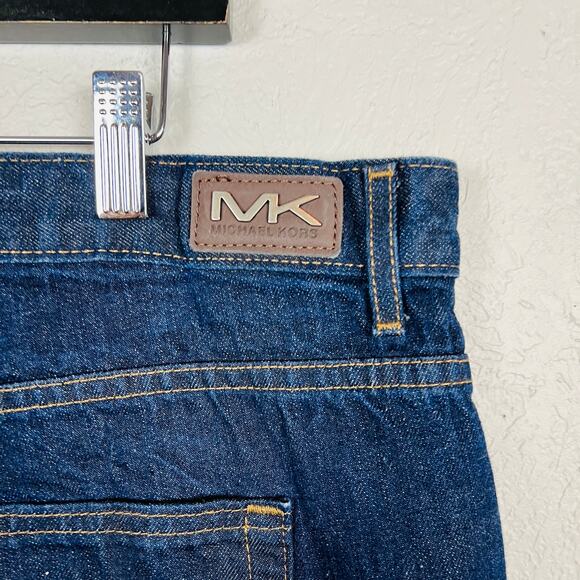 Michael Kors Straight Leg Jeans Blue Dark Wash - 40 x 30 - Picture 4 of 5